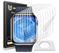 UniqueMe for Apple Watch Series 10 46mm Screen Protector - 8 Pack Ultra Thin HD Clear Soft Anti Scratch TPU Protective Film [Fingerprint Support] [Case-Friendly] [Easy-Installation]