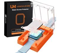 UniqueMe for Apple Watch Series 9/8/7 Screen Protector 41mm - 2 Pack [Strong Asorption] [Ceramic Film Not Glass] Bubble-Free Anti-Scratch HD Clear Cover Soft Film iWatch Easy Installation