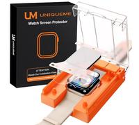 UniqueMe for Apple Watch Series SE/6/5/4 Screen Protector 44mm - 2 Pack [Strong Asorption] [Ceramic Film Not Glass] Bubble-Free Anti-Scratch HD Clear Cover Soft Film iWatch Easy Installation