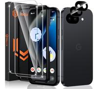 UniqueMe for Google Pixel 10A Screen Protector - 2+2 Pack Tempered Glass Screen Protectors + Camera Lens Protector【Support Fingerprint】 Anti-Scratch [9H Hardness][Bubble Free] Easy Installation