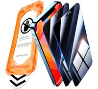UniqueMe for iPhone 12/12 Pro Privacy Screen Protector - 2 Pack Anti Spy Screen Protector Tempered Glass Bubble Free Ultra Resistant Case Friendly Scratch-proof