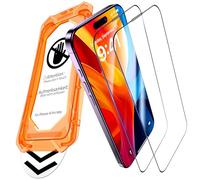 UniqueMe for iPhone 14 Pro Max Screen Protector - 2 Pack Screen Protector Tempered Glass Bubble Free Ultra Resistant Case Friendly Scratch-proof