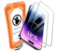 UniqueMe for iPhone 14 Pro Screen Protector - 2 Pack Screen Protector Tempered Glass Bubble Free Ultra Resistant Case Friendly Scratch-proof