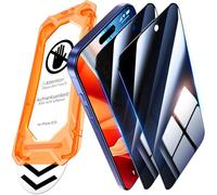 UniqueMe for iPhone 15/16 Privacy Screen Protector - 2 Pack Anti Spy Screen Protector Tempered Glass, Bubble Free Ultra Resistant Case Friendly Scratch-proof