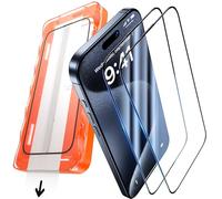 UniqueMe For iPhone 15 Pro Tempered Glass - 2 Pieces Protective Film for iPhone 15 Pro Protection Screen, Automatic Dust Removal, Easy and Quick Installation
