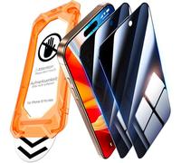 UniqueMe for iPhone 16 Pro Max Privacy Screen Protector - 2 Pack [Automatic Sticking] [Anti-Spy] Full Coverage 9H Tempered Glass Flim Bubble-Free Case Friendly [Auto Dust-Remove]