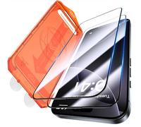 UniqueMe for iPhone 16 Pro Max Screen Protector - 2 Pack [Automatic Dust Removal] 6.9 inch 9H Full Coverage Tempered Glass Flim Anti-Spy Bubble-Free Case Friendly