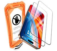 UniqueMe for iPhone 16 Pro Max Screen Protector - [Military Grade Shatterproof & 9H+ Hardness] Screen Protector 16 Pro Max Tempered Glass Full Coverage Protection, Easy Installation, 2 Packs