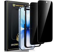 UniqueMe For iPhone 17 Anti-Spy Tempered Glass - 2 Pieces Anti-Spy Screen Protector, Full Coverage Privacy Screen Protector with Installation Kit, Screen Protector Glass