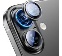 UniqueMe For iPhone 17 Camera Protection - Scratch-Resistant for iPhone 17 Camera Protection, 9H+ Hardness, Easy Installation - Black