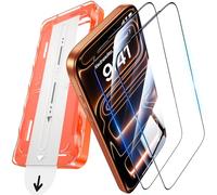 UniqueMe for iPhone 17 Pro Max Screen Protector - 2 Pack [Easy to Install] 9H Tempered Glass Screen Protector 6.9 inch Full Coverage [Bubble Free] Ultra Resistant Case Friendly Scratch-proof