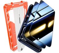 UniqueMe for iPhone 17 Pro Privacy Screen Protector - 2 Pack [ Anti Spy Screen Protector] [Automatic Dust Removal] 9H Full Coverage Tempered Glass Bubble-Free Case Friendly