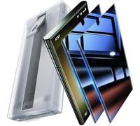 UniqueMe For Samsung Galaxy S23 Ultra/S22 Ultra Anti-Spy Screen Protector - 2 Pieces 7H PET Protective Film for S23 Ultra/S22 Ultra, Fingerprint ID Support, Full Coverage