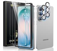 UniqueMe for Samsung Galaxy S26 Plus/S26+ Screen Protector -2+2 Pack Tempered Glass Screen Protector and Camera Lens Protector【Support Fingerprint】 Anti Scratch HD Clear Film with Lens Protector