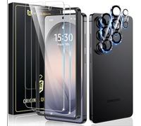 UniqueMe for Samsung Galaxy S26 Ultra Screen Protector -2+2 Pack | Tempered Glass Screen Protector+Camera Lens Protector,Support Fingerprint,Anti Scratch,HD Clear