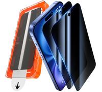 UniqueMe Screen Protector for iPhone 15/16 - Automatic Dust Removal, Shatterproof, Military Level, Anti-Scratch, Bubble-Free, Anti Spy Film, Pack of 2