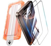 UniqueMe Tempered Glass for iPhone 16 Pro Max, Car Installation, iPhone 16 Pro Max Screen Protector 9H Hardness, Scratch-Resistant, Anti-Fingerprint, Anti-Bubbles Protective Film, Pack of 2