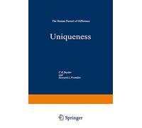 Uniqueness: The Human Pursuit of Difference (Perspectives in Social Psychology)