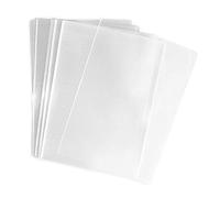 UNIQUEPACKING 100 Pcs 4 5/8 x 5 3/4 Clear A2+ (O) Card Flat Open-End Cello Cellophane Bags