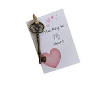 UNIQUEPGIFTS Key To My Heart for Him, I Love You Gift for Boyfriend, Husband, Wife, Fiance, Christmas Birthday Valentines Day Anniversary Present