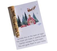 UNIQUEPGIFTS Magic Reindeer Food, Christmas Eve Box Fillers for Children, Bird Friendly (Wild Bird Seed) Reindeer Dust, Christmas Eve Traditions with A6 Size detachable Poem.