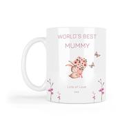 UNIQUEPGIFTS Personalised Mug for Mummy, Nan, Worlds Best Nanny, Mother's Day Gifts, Birthday Present 11oz Ceramic White Mug (Personalised)