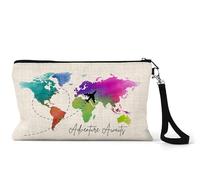 UNIQUEPGIFTS Travel Gifts for Couples, Adventure Awaits, Gap Year Travel Essentials, Couples Passport Holder, Travel Gifts for Women (Adventure Awaits (Unpersonalised))