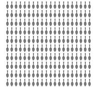 Uniquer 200Pcs Unique Alloy Silver Pendants - Small Spoon Bail Earring Charms - Perfect for Earring Bails Pendants and Glass Convex Round Tile DIY Jewelry Crafters