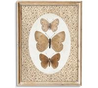 uniro Vintage Butterfly Canvas Wall Art, Bedroom Bathroom Shelf Retro Butterfly Illustration Room Decor, Canvas Prints, Posters Wall Decor Antique Paintings Home Farmhouse Wall Decor