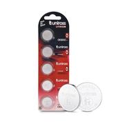 Uniross CR2032 Lithium Batteries 3V Coin Cell (5 Pack) High Performance for Car Keys, Remotes, Smartwatches, Medical Devices. 5 year shelf life.