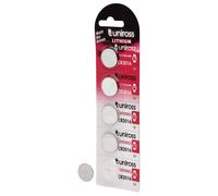 Uniross Lithium Coin Cell Cr2016 Batteries (Pack Of 5) Pk 1 21598