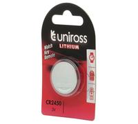Uniross Lithium Coin Cell CR2450 Battery - Pack of 2