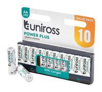 Uniross Lr6 Aa Power Plus Alkaline Batteries (Pack Of 10) Pk 1 21619