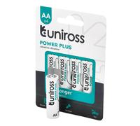 Uniross Lr6 Aa Power Plus Alkaline Batteries (Pack Of 4) Pk 1 21610