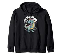 Unisaurus Rex Dinosaur Unicorn Magic Zip Hoodie