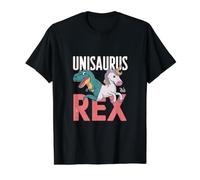 Unisaurus Rex Dinosaur Unicorn Value Graphic T-Shirt, Men, Black, M