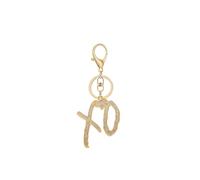 Unise High Hip Hop XO Letter Pendant Keychain For Women, Fashion Creative Cubic Zirconia Hip Hop Rock Gift Jewelry, Hip Gold, Large