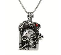 unisex 1PCS New Personality Rock Hip Hop Stereoskeleton Rose Overlord Man Exaggerated Long Necklace Pendant wholesale gifts