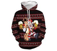 Unisex 3D Printed Casual Christmas offensive Jumpers Rude 3D Graphic Pullover Ugly Funny Xmas Long Sleeve Hoodies or Crewneck Sweatshirts for Men Women Boys Girls Family Winter and Holiday Parties 5xl