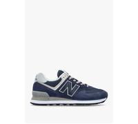 Unisex 574 Core Navy & White Retro Trainers - Navy Suede / 3.5