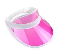 Unisex 80s Style Retro Neon Sun Visor Hat Headband Cap Golf Tennis Stag Poker Party