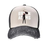 Unisex Adams Canadian Rock Singer Bryan Baseball Caps Adjustable Vintage Dad Hats Color-Block Denim Trucker Cap for Man Woman