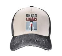 Unisex Adams Canadian Rock Singer Bryan Baseball Caps Adjustable Vintage Dad Hats Color-Block Denim Trucker Cap for Man Woman