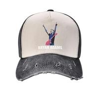 Unisex Adams Canadian Rock Singer Bryan Baseball Caps Adjustable Vintage Dad Hats Color-Block Denim Trucker Cap for Man Woman