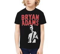 Unisex Adams Canadian Rock Singer Bryan T-Shirts Teenager Graphic Summer Tees Multi-Sided Printed Short Sleeve Shirt Multicoloured XS