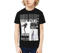 Unisex Adams Canadian Rock Singer Bryan T-Shirts Teenager Graphic Summer Tees Multi-Sided Printed Short Sleeve Shirt Multicoloured S