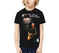 Unisex Adams Canadian Rock Singer Bryan T-Shirts Teenager Graphic Summer Tees Multi-Sided Printed Short Sleeve Shirt Multicoloured S