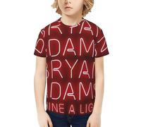 Unisex Adams Canadian Rock Singer Bryan T-Shirts Teenager Graphic Summer Tees Multi-Sided Printed Short Sleeve Shirt Multicoloured L