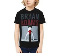 Unisex Adams Canadian Rock Singer Bryan T-Shirts Teenager Graphic Summer Tees Multi-Sided Printed Short Sleeve Shirt Multicoloured L