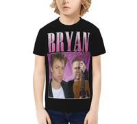 Unisex Adams Canadian Rock Singer Bryan T-Shirts Teenager Graphic Summer Tees Multi-Sided Printed Short Sleeve Shirt Multicoloured M